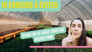 10 ERREURS A ÉVITER  Projet de microferme Hydroponique et Aquaponique [upl. by Hughie]