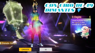 CON 49 💎 RULETA MAGICA CON EL EMOTE ESTALLIDO DE COLOR EN FREE FIRE 🤯 💥 GRANADA KETUPAT [upl. by Sairahcaz468]