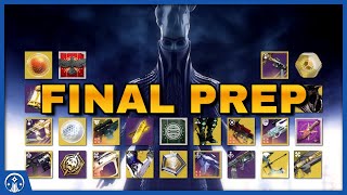 FINAL Reminder What To Do Before The Final Shape  Destiny 2 Prep [upl. by Cory635]