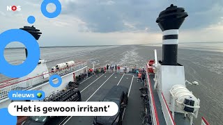 Boot naar Ameland gaat opeens heel weinig [upl. by Gnilrits]