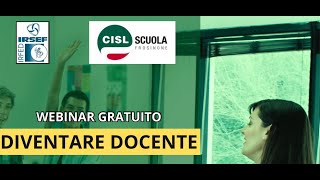 Diventare Docente le strade possibili per lavorare nel mondo della scuola [upl. by Eirehc]