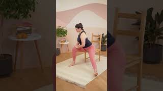 Seated Adductor Stretch for Round Ligament Pain  Pelvic Pain in Pregnancy [upl. by Pinette]