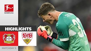 Nübel Unbeatable  Bayer 04 Leverkusen  VfB Stuttgart  Highlights  MD9 – Bundesliga 202425 [upl. by Ennovad]