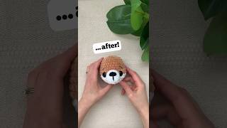 Sewing Facial Details on a Plush Crochet Corgi  amigurumi [upl. by Katusha]