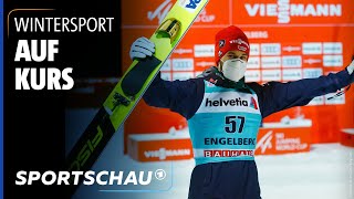 Skispringen Markus Eisenbichler fliegt in Engelberg auf Platz zwei  Sportschau [upl. by Hilly39]