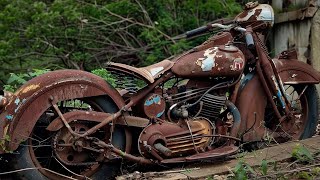 🏍️✨ Timeless Revival Man Brings 40YearOld Classic Motorcycle Back to Life 🛠️🔥 [upl. by Lyrradal627]