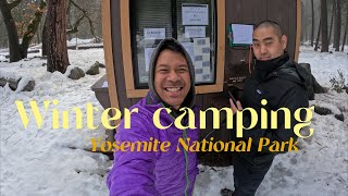 We went winter camping in YosemiteBrrr [upl. by Eiramacissej]