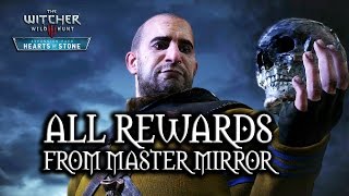 The Witcher 3 Wild Hunt  Hearts of Stone  All rewards from Master Mirror [upl. by Ortrude]