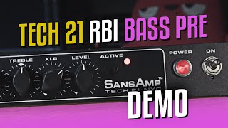 Tech21 SansAmp RBI bass preamp no talk DEMO [upl. by Olumor]