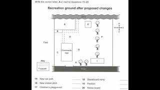 IELTS Listening Map with Answers and Script  Recreation Ground after Proposed Changes [upl. by Eeslehc]