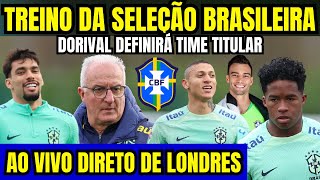 AO VIVO TREINO DA SELEÃ‡ÃƒO BRASILEIRA DIRETAMENTE DE LONDRES DO CT DO ARSENAL  COLETIVA DE IMPRENSA [upl. by Naig776]