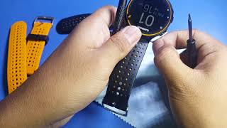 GARMIN FORERUNNER 235  STRAP REPLACEMENT  TUTORIAL  BAHASA MELAYU [upl. by Neelloc]