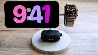 Belkin MagSafe 3 In 1 Wireless Charger Review Fastest Wireless Charging [upl. by Jayne]