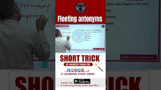 FLEETING ANTONYMS Short trick  English Practice shorts [upl. by Lesoj97]