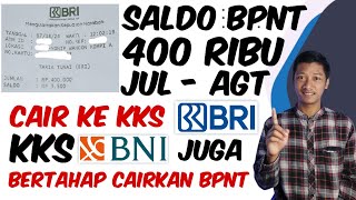 SALDO BPNT JULIAGUSTUS UNTUK KKS BRI AKHIRNYA CAIR❗️HARI INI BNIBRIMANDIRI MEMPROSES YANG ZONK [upl. by Darline87]