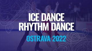 HUBERT  ODDSON CAN  Ice Dance Rhythm Dance  Ostrava 2022  JGPFigure [upl. by Alletneuq]