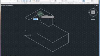 AutoCAD Classwork  Isometric Drawing 1 [upl. by Knuth]