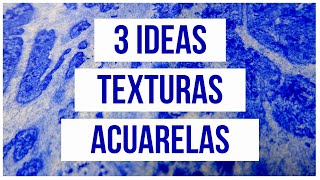 3 FONDOS PARA ACUARELA ABSTRACTA  Tutorial nivel principiantes paso a paso [upl. by Seravart]