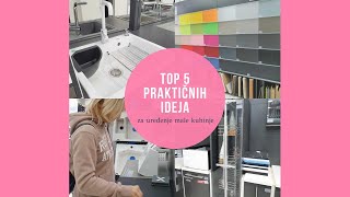 Top 5 prakticnih ideja za uredjenje male kuhinje [upl. by Maharg]