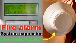 Home Fire Alarm System Expansion Adding An Addressable Smoke Detector to Notifier NFS320C [upl. by Airdnek869]