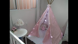 DIY COMO FAZER CABANINHA INFANTIL  FÁCIL E RÁPIDA  DECORANDO COM AMOR [upl. by Karilynn]