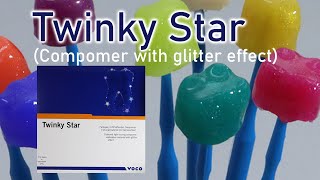 Twinky Star Coloured Light Curing Compomer Restorative Glitter Effect Deciduous Teeth ǀ VOCO GmbH [upl. by Peti]