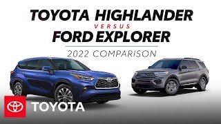 2022 Toyota Highlander vs 2022 Ford Explorer  Toyota [upl. by Spears]