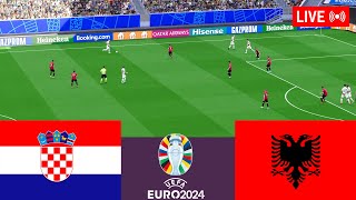 Croatia vs Albania LIVE Euro 2024 Germany Full Match  Simulation Video Games [upl. by Yatnuahc]