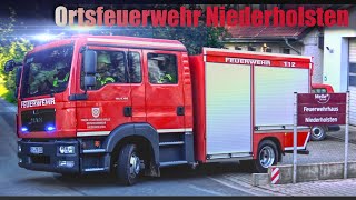 Ortsfeuerwehr Niederholsten  Feuerwehrübung Waldbrand in Melle [upl. by Oravla100]