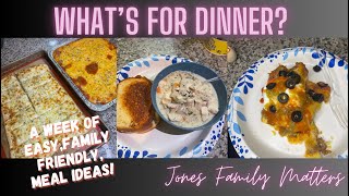 I’M BACK WHAT’S FOR DINNER A week of easy large family and budget friendly meal ideas [upl. by Nylesoy]