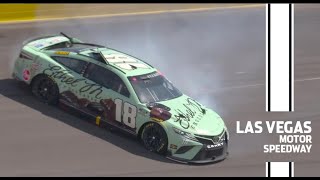 Kyle Busch hits wall in practice at Las Vegas Motor Speedway  NASCAR [upl. by Retla333]