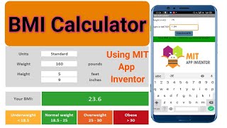 MIT APP INVENTOR VIDEO 2 BMI Calculator [upl. by Latrice]