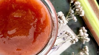 RhabarberMarmelade – das weltbeste Rezept  Rhubarb Jam Recipe [upl. by Beisel]