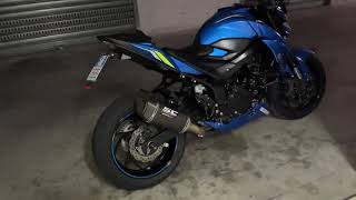 Suzuki GsxS 750 sound with Sc Project exhaust No Db Killer [upl. by Malinowski]