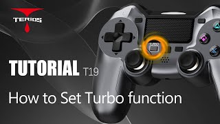 TERIOS Gaming  How to Set up Turbo Controllers T19 for Playstation 4 [upl. by Christianson]