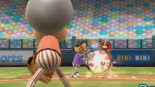 going pro in every wii sports sport raging and funny moments  baseball [upl. by Eeimaj]