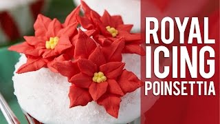 How to Pipe a Poinsettia Flower [upl. by Lucilia]