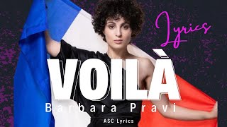 Barbara Pravi  Voilà lyricsparoles [upl. by Yokoyama]