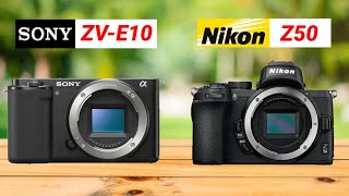 Sony ZVE10 Vs Nikon Z50 Comparison [upl. by Us]