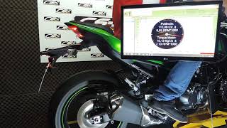 Kawasaki Z900 Stock Exhaust Sound and Dyno test [upl. by Naret105]