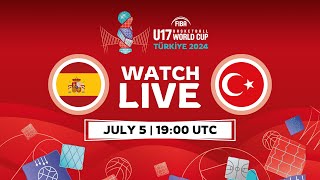 QuarterFinals  Spain v Türkiye  Full Basketball Game  FIBA U17 Basketball World Cup 2024 [upl. by Airom450]