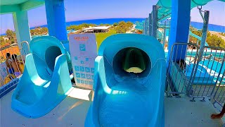 Dolusu Park Kemer  Tunnel Freefall Water Slide [upl. by Idonah513]