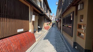 Kyoto 4K Walk  先斗町 ぽんとちょう Pontocho on a Sunday Morning  Sept 24 potoncho kyoto [upl. by Richers]