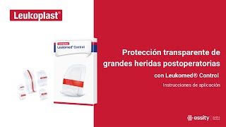 Leukoplast  Protección transparente de grandes heridas postoperatorias con Leukomed control [upl. by Aharon]