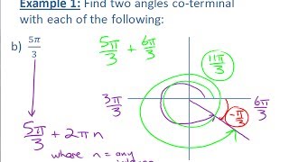 CoTerminal Angles • 41f PRECALCULUS 12 [upl. by Elizabet916]