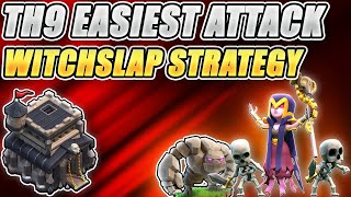 The Ultimate Guide to Witch Slap Attack Strategy at Town Hall 9 in Clash of Clans COC [upl. by Engle238]