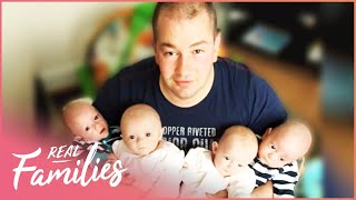 Living with Quadruplets  Parenting Documentary  Real Families [upl. by Oralia]