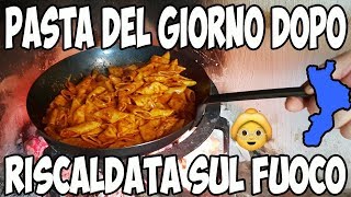 Pasta del giorno dopo Riscaldata nella Padella di ferro sul Fuoco  Special 15k [upl. by Garling]