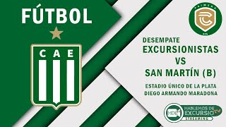 Excursionistas vs San Martín de Burzaco  Desempate [upl. by Mcevoy]