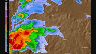 Doppler Radar  Hackleburg Alabama EF5 Tornado [upl. by Nosrak]